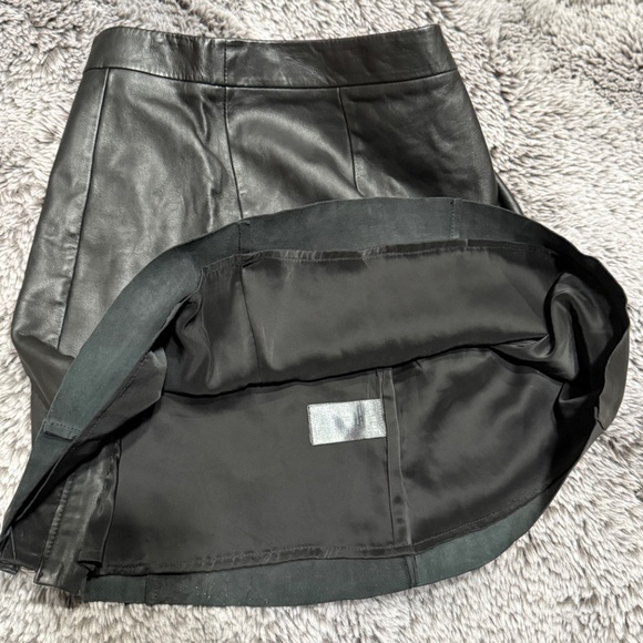 ALLSAINTS leather skirt, size 6 - Picture 3 of 8